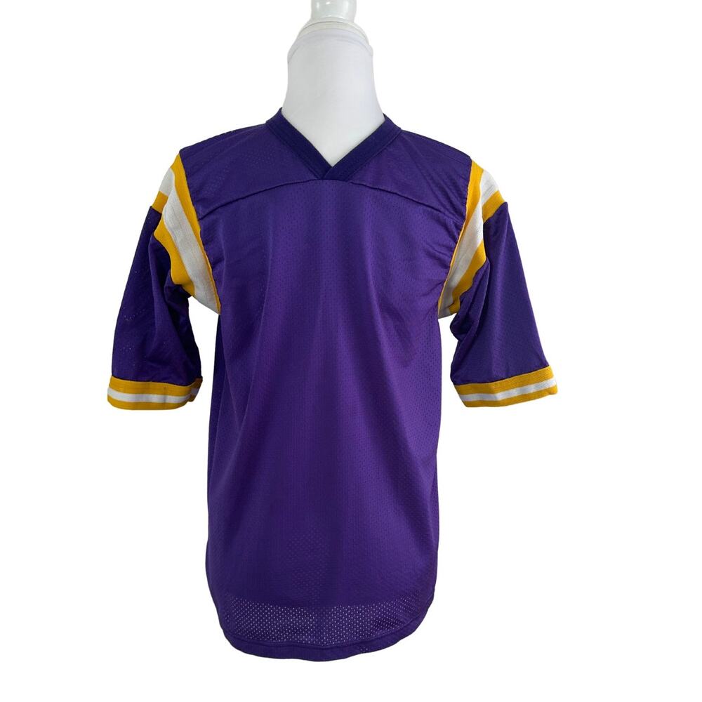 Vintage Gator by Stahls’  Purple and Gold Retro Football Jersey 90's I M